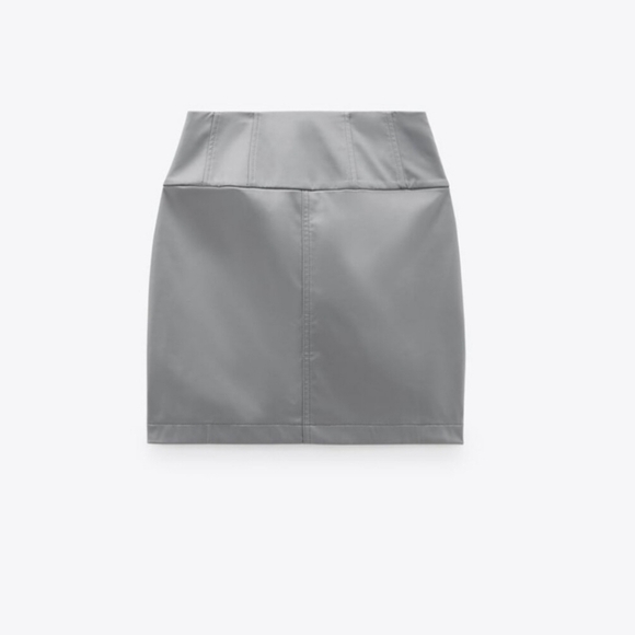 ZARA Faux Technical Mini Skirt, - Picture 4 of 4